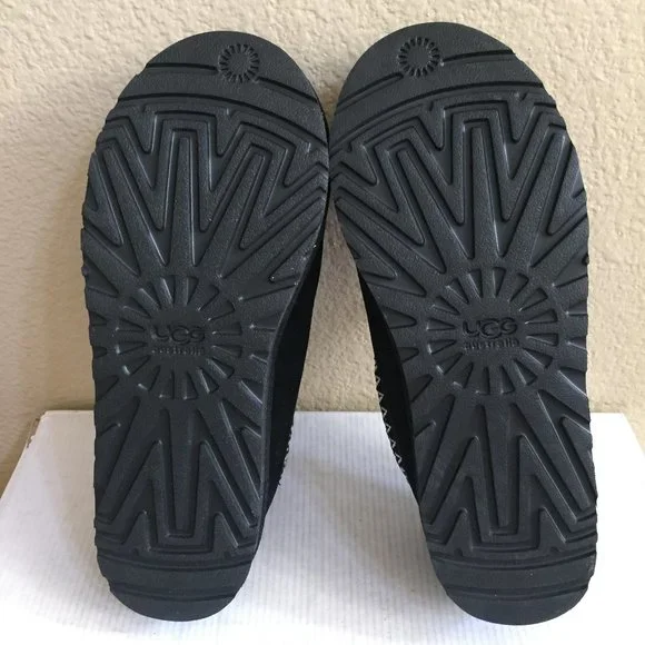 UGG MEN TASMAN BLACK SHEARLING LINED MOCCASIN SHOE Loafers & Slip-Ons